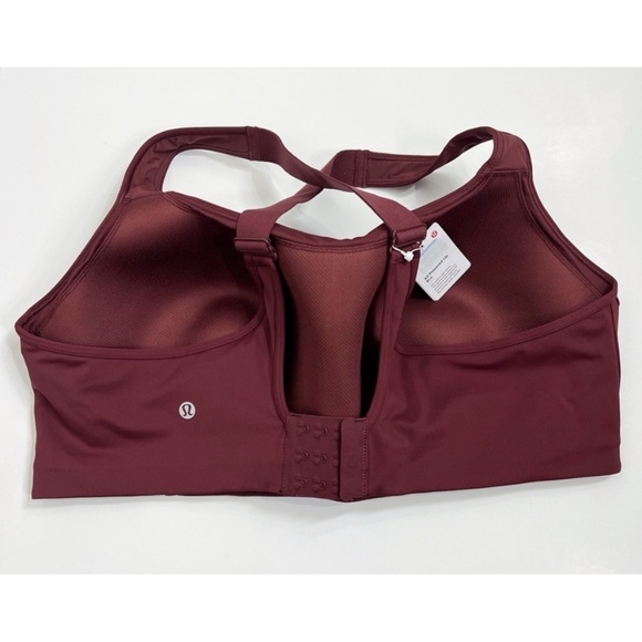 Lululemon NWT All Powered Up Bra *Medium Support, A-G Cups Red Merlot - Picture 4 of 10